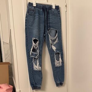 Forever 21 small Blue Jeans joggers